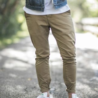 Dominiccurme Men's Straight Fit Chino Pants — Cotton Twill